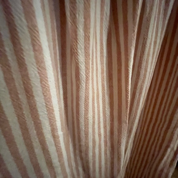 Gap, size L, pink and white stripe dress, tie strap - Picture 2 of 5